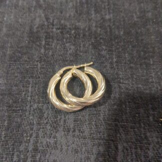 9ct gold hoop earrings