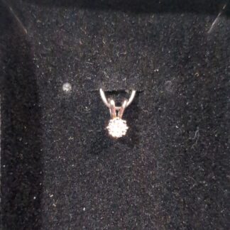 9ct gold diamond pendant