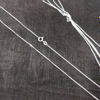 silver fine curb chain