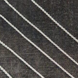 Silver rolo chain 18"