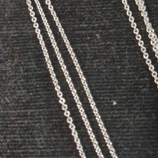 Silver rolo chain