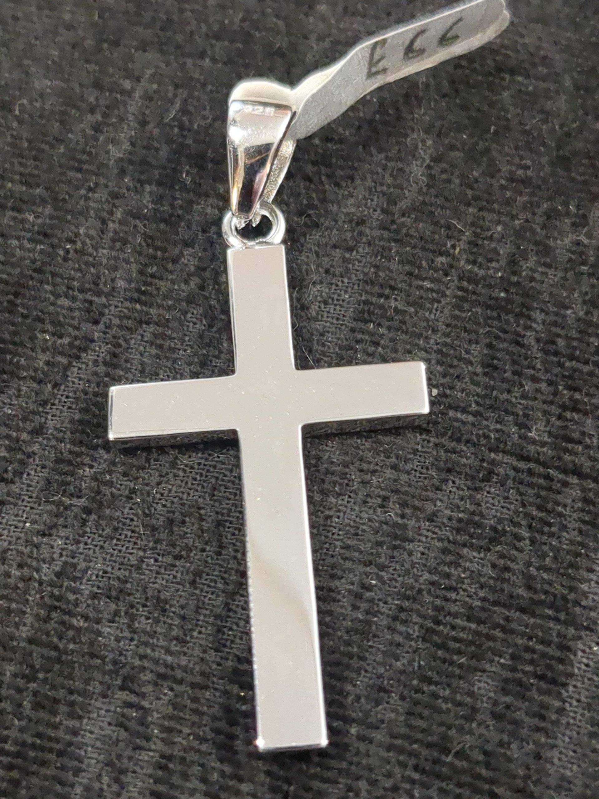 Silver cross pendant