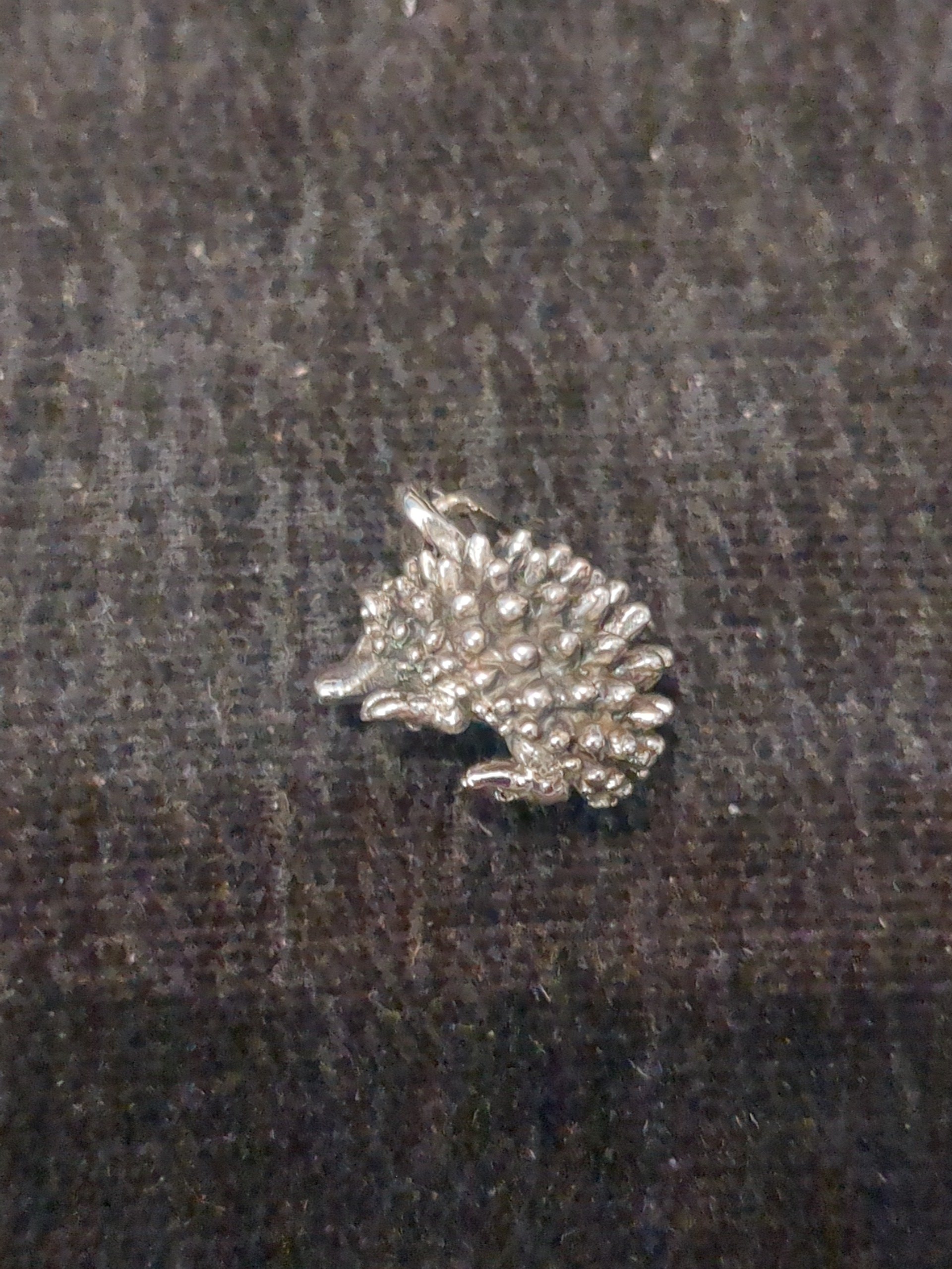 Silver hedgehog pendant