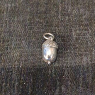 silver acorn pendant