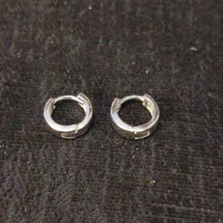 Silver hoop earrings