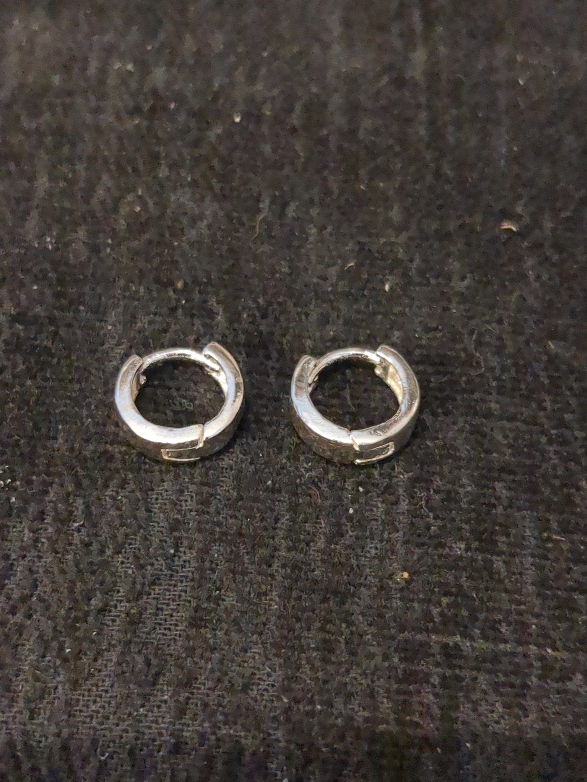 Silver hoop earrings