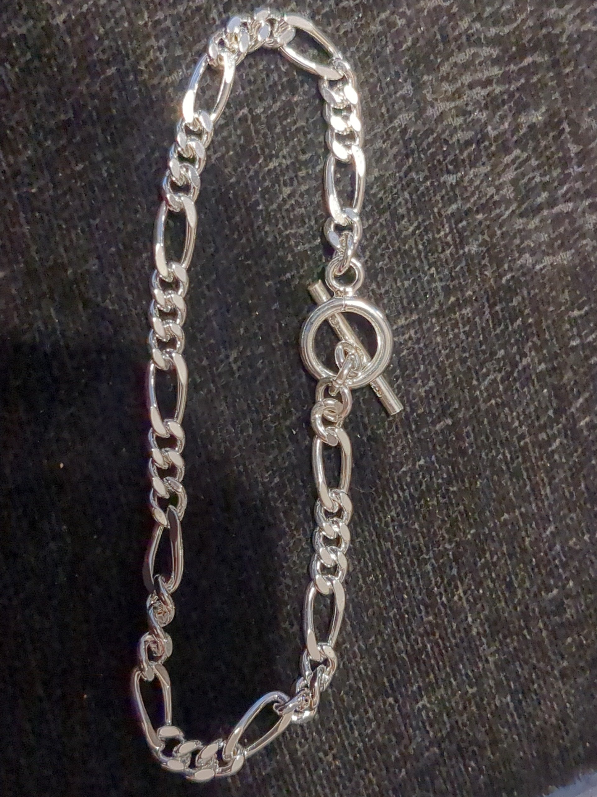 Silver Figaro bracelet