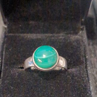 Silver Malachite ring