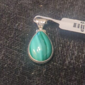 Silver Malachite Pendant