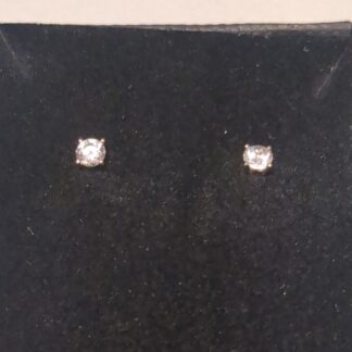 9ct Gold 3mm cz studs