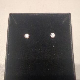 9ct Gold 3mm cz studs
