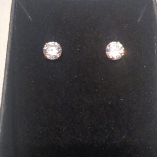 9ct Gold 5mm cz studs