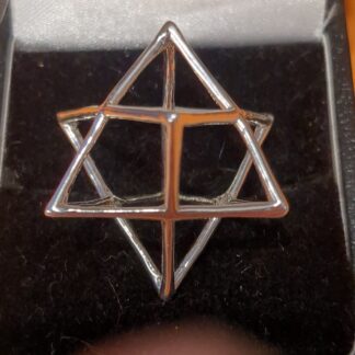 3d star silver pendant