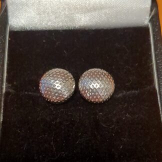 silver patterned dome studs