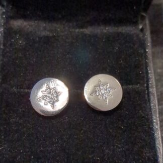 Silver cz studs