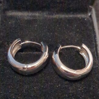 Silver hoop earrings