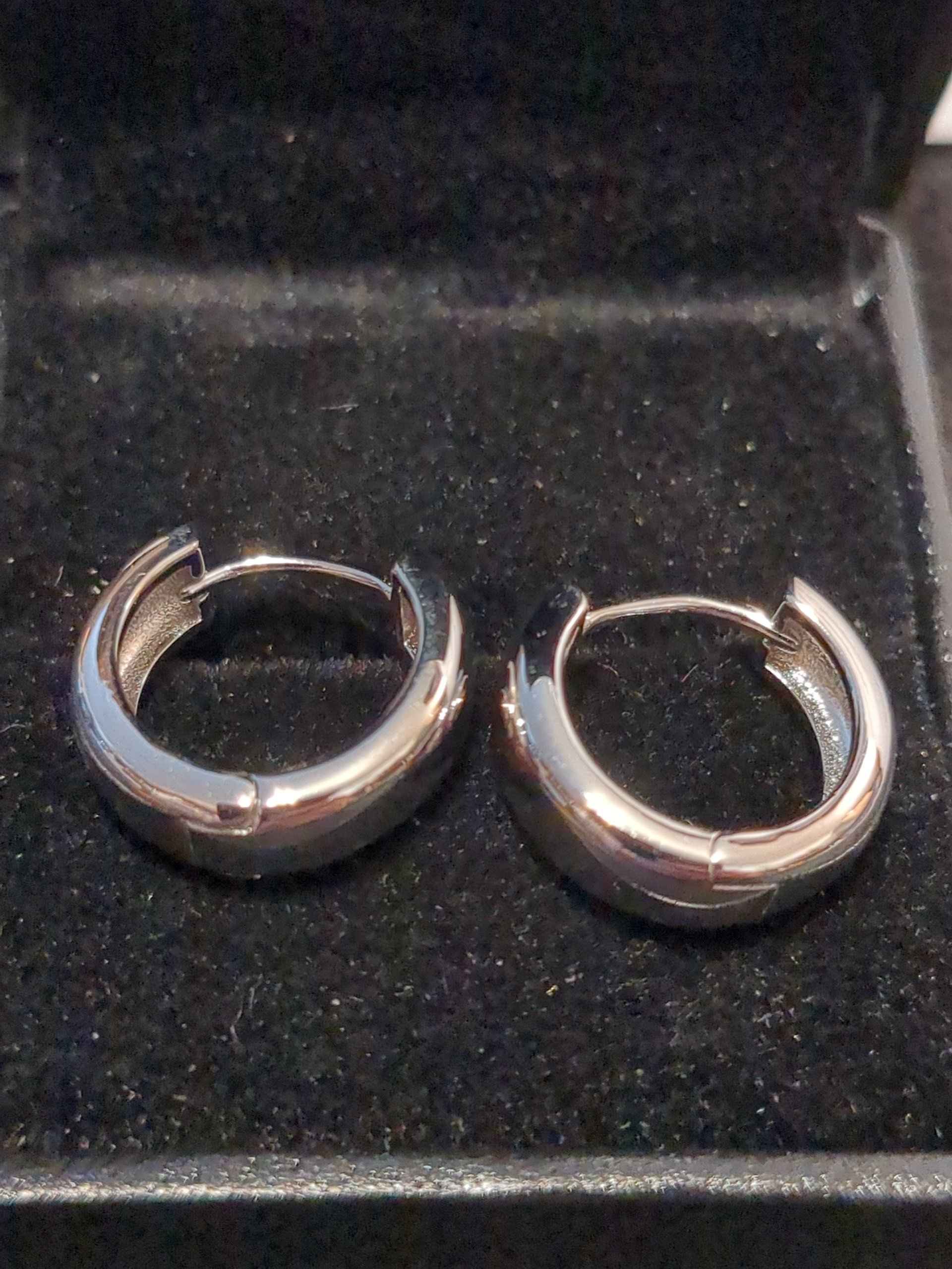 Silver hoop earrings
