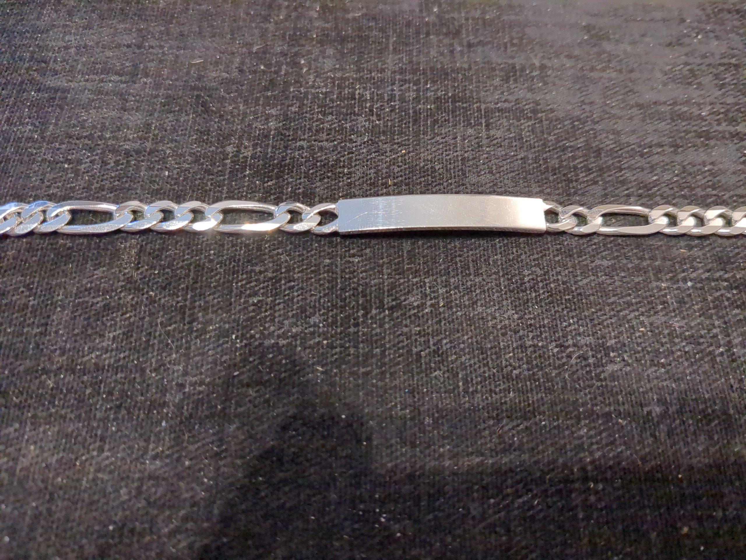 Silver i.d bracelet