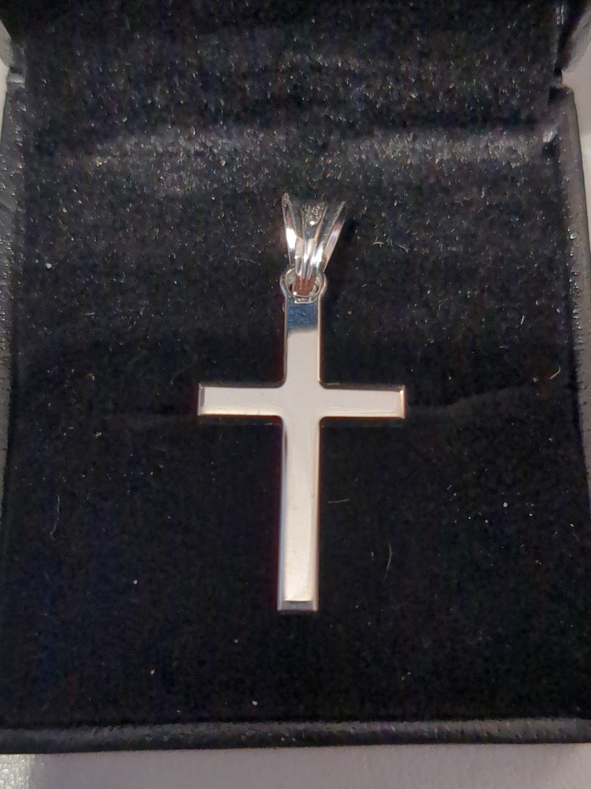 silver cross pendant