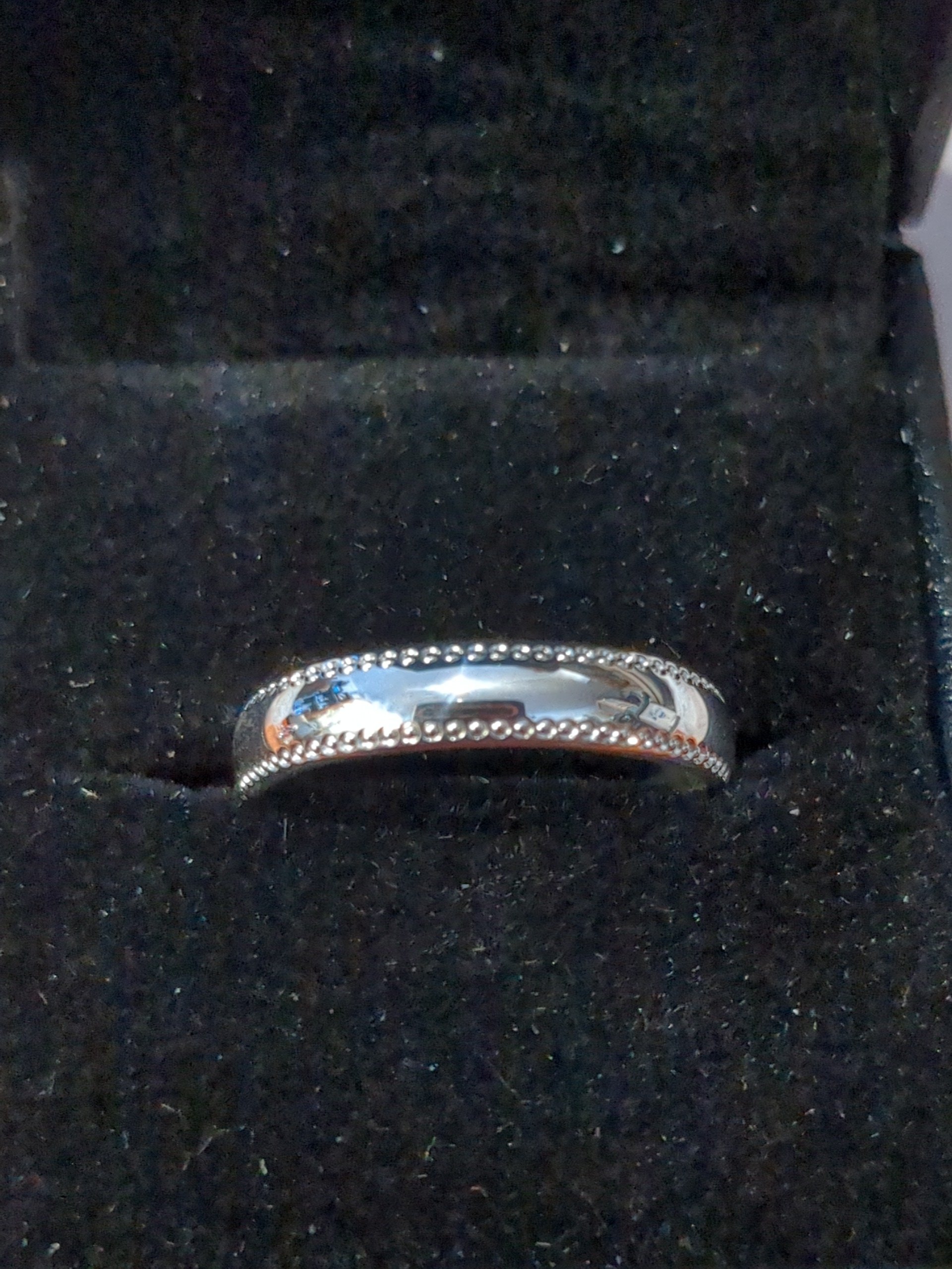 silver band 4mm mill grain